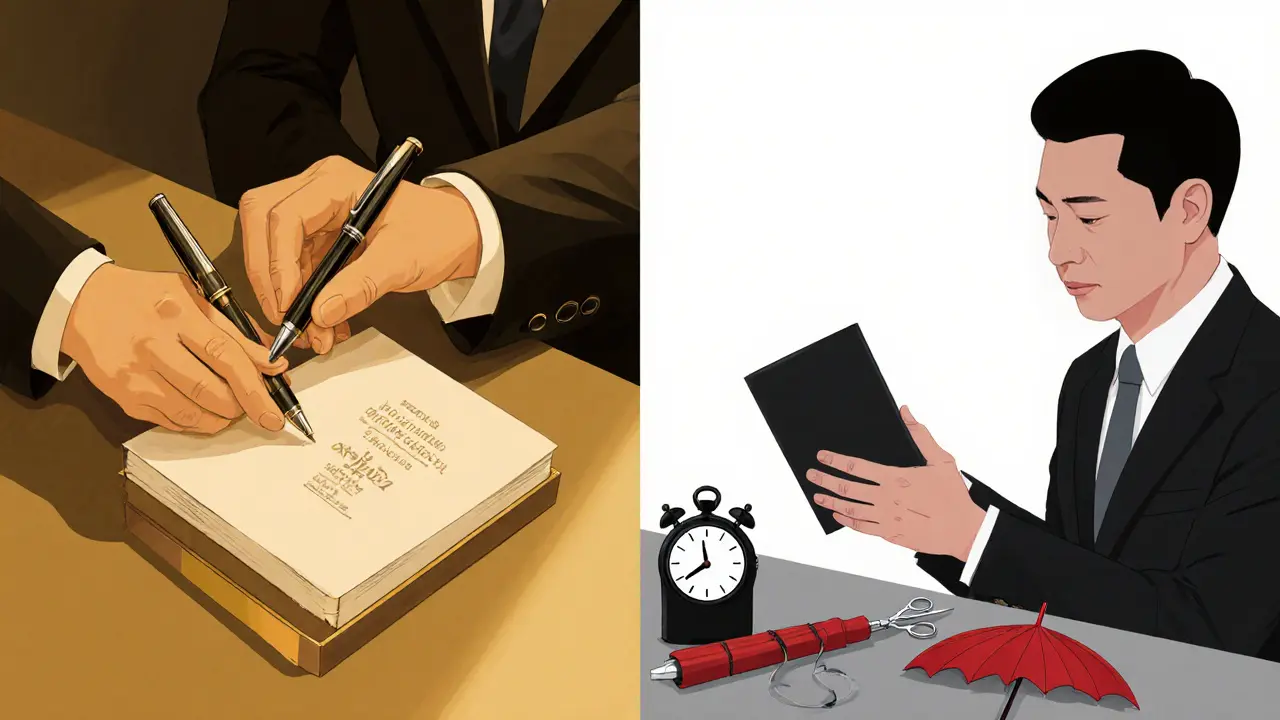 Разделённая сцена: в Германии дарят ручку, в Китае отказываются от часов и зонтика.