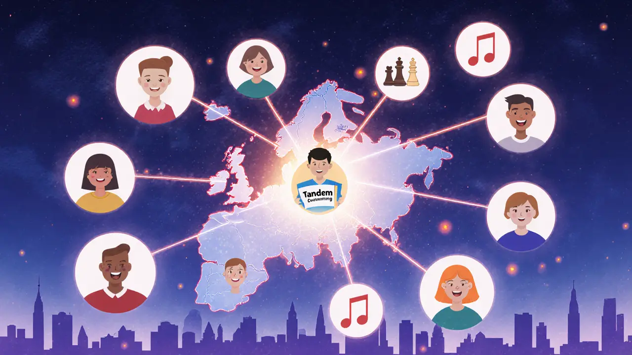 Глобальная сеть языковых обменов, соединяющая людей через общие интересы и культуры.