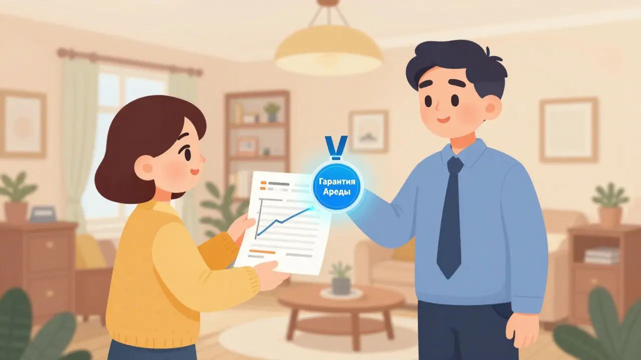 Арендатор показывает выписку со счетом, вместо залога — цифровая гарантия.
