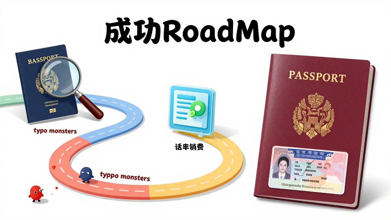 Иллюстрация пошагового процесса получения российской визы